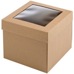 Dviejų dalių dėžutė 200x200x160mm, ruda