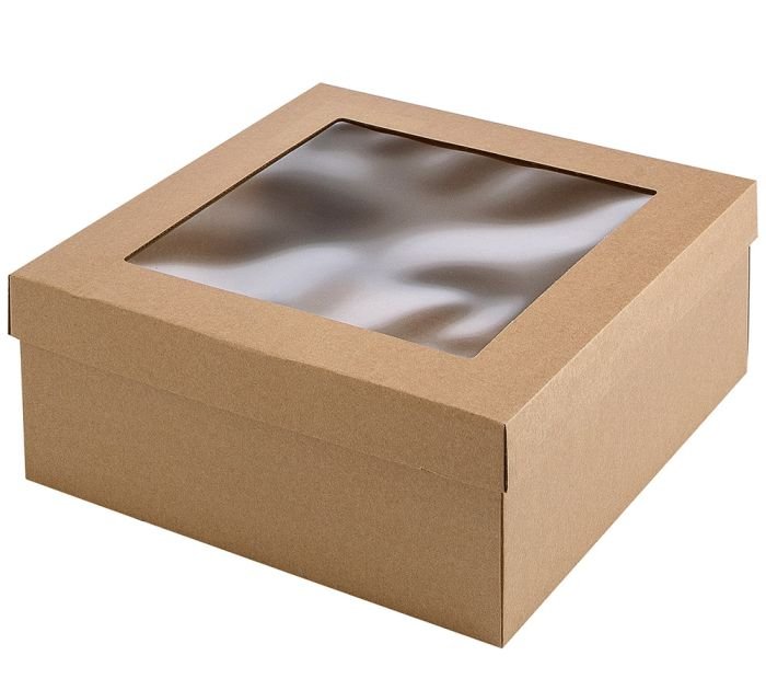 Dviejų dalių dėžutė 310x310x120mm, ruda