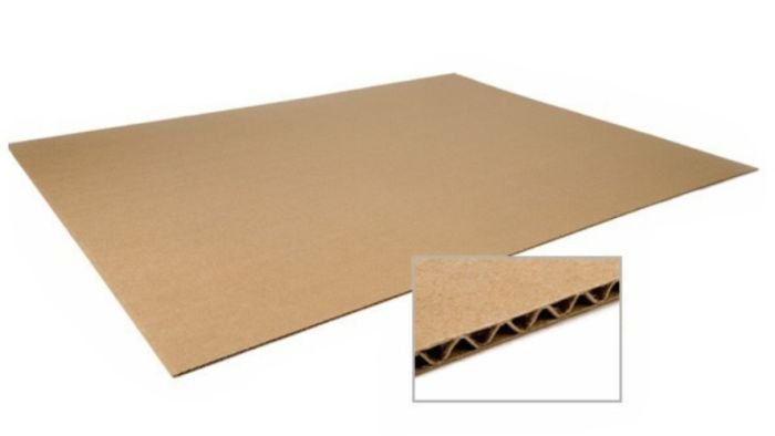 Kartono lakštai 1000 x 1200 mm, 3 sluoksniai