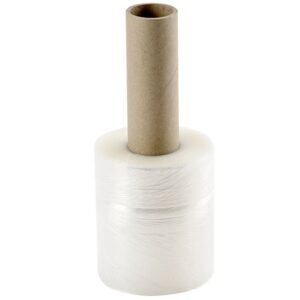 Mini STRETCH plėvelė 100 mm x 200m x 20 mkr, su rankena