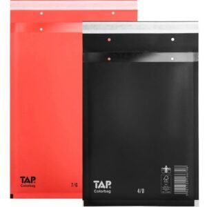 Spalvoti burbuliniai vokai D/4 180x265mm, raudoni (VOK103001-VOK104004-02)